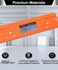Sheet Metal Bender Folding Tool Hand Seamer For HVAC Ductwork Roofing And Metal Panels 18 Inch in bright orange steel.