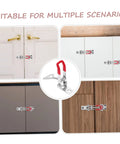 Heavy Duty Adjustable Toggle Latch Clamp Set Toolbox Cabinets Metal Drawers Galvanized Iron Pull Latch Buckle Joint Easy Install Corrosion Resistant Multipack Built Tough on cabinet doors