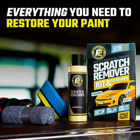 Car Scratch Remover Kit For Scratches And Swirls, Paint Correction System With Drill Attachment, Polishing Pad, And Microfiber Towel