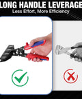 Six Inch Hand Seamer Tool For Sheet Metal Bending And Seaming Heavy Duty Steel Brake with ergonomic grip, comparison image