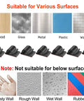 Adhesive Cable Clips With Storage Case 40Pcs Wire Clips for USB HDMI on wood, glass, metal, plastic; not for dusty, rough walls