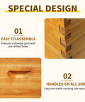 10 Frame Langstroth Medium Super Beehive Box Kit With Beeswax Dip Includes 10 Frames And Wax Foundations Yellow Unassembled For Easy Beekeeping Setup Today special design features