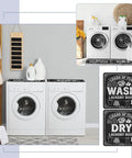 2 Pack Black Washer And Dryer Top Covers Non Slip Dustproof Pads 26.5 Inch on laundry appliances with decorative design