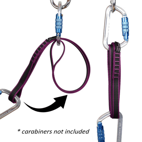 18mm Nylon Climbing Sling Runner Delivers 23 KN Strength CE2008 EN566 Certified Rock Climbing Webbing Strap for Outdoor Use
