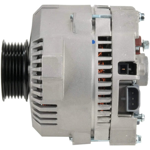 Side view of AL7534N Premium 100 Percent New 130 Amp Alternator For Ford Mustang, Thunderbird, Mercury Cougar Replacement