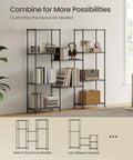 Five Tier Metal Wire Storage Shelf Unit With Adjustable Shelves For Garage Kitchen Pantry And Living Areas Ink Black Finish 11.8 Inch Deep 23.6 Inch Wide 63.4 Inch High Sturdy Durable And Easy Assembly, modular black wire shelves in living room