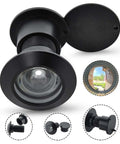 Solid Brass Door Peephole Viewer With 220 Degree Wide Viewing Angle And Heavy Duty Rotating Privacy Cover For Front Door Security
