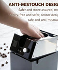 Electric Portafilter Sucker Absolutely Nukes Espresso Pucks Clean In Seconds With Three Swap Out Brushes And Smart Sensing Tech, showcasing anti-mistouch design.