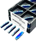 10Pcs CNC Grooving Carbide Inserts For Stainless Steel And Metal Lathe Tools Pro Grade MGMN200G KT7030 in packaging