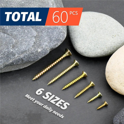 High Hardness Phillips Drive Flat Head Wood Screws With Coarse Threads For Strong Wood To Wood Joints Dual End Locking Design