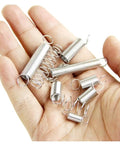 Heavy Duty 200 Piece Spring Assortment Kit Steel Wire Extension Replacement Set With Plastic Storage Box For Garage And Home Repairs, steel springs in hand