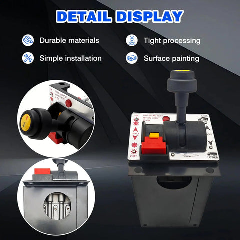 Dual Valve Switch Control Valve Set With Kickout For Dump Truck Tipper Hydraulic System showing 4 Gear Console Tower details