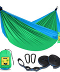 Kids Hammock for Indoor Outdoor Play and Camping, Soft 210T Parachute Fabric, Lightweight and Durable with straps and carabiners