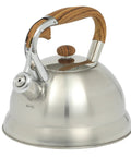 Stainless Steel 2 Quart Tea Kettle With Wood Handle For Stovetop Whistling Water Pot Durable Fast Boil Tea Kettle Built For Home Kitchen Daily Tea Lovers