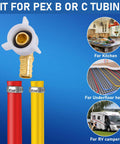 Half Inch PEX Swivel Elbow Fitting NPT Female Threaded Brass Crimp NPSM 90 Degree Adapter For RV PEX Faucet Connector Built Tough Lead Free DZR Brass NSF ANSI 61 Certified Quality, PEX B or C tubing
