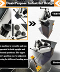 Heavy Duty Electric Roll Bender 1.1KW Three Roller Metal Bending Machine with vertical and horizontal setup features.