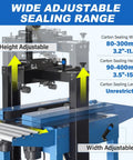 Fully Automatic Carton Sealer for Fast Warehouse Packing And Shipping, 110V Multi Function Tape Dispenser with adjustable height and width