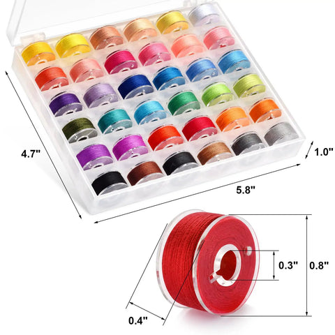 Real Deal Polyester Sewing Thread Kit With 36 Vibrant Shades And Prewound Bobbins Built For Machine Quilting Embroidery And Craft Hustles Straight Up Designed To Outlast Your Daily Stitching Sessions