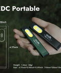 Rechargeable EDC Flashlight Two Pack With USB C Charging Ultra Slim Pocket Light Clip And Magnetic Base in hand