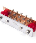 Wall Mounted Copper Ground Bar Kit With Five Sixteenth Inch Bus Bar And Ten Terminal Positions UL Recognized 6KV Insulators