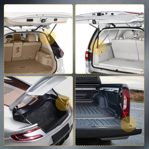Heavy Duty Rear Window Glass Lift Supports Pair For Chevy Blazer Gmc Jimmy Oldsmobile Bravada 1997 To 2005 installed in vehicle.