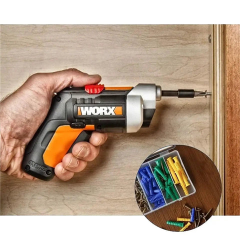 Self Drilling Drywall Anchors Kit With Screws 232-Piece Wall Plugs And Expansion Bolts For Quick No-Prep Install And Easy Heavy-Duty Mounts On Studless Walls Yellow Zinc Plated Carbon Steel For Rust And Wear Resistance. drill and anchor kit with colored wall plugs
