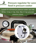 Pressure Cooker Regulator Weight That Fits All American Canners From 10.5Qt To 41.5Qt, No-Fuss Auto Pressure Control Valve
