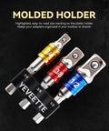 3Pcs Hex Shank To Square Built Tough Heavy Duty Socket Adapter Set With Impact Grade Build Anti Slip Detent Ball marked in molded holder