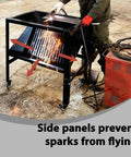 Portable Plasma Cutting Table With Wheels For No-Fuss Moving, Spark-Proof CNC Table For Plasma And Laser Cutting in use