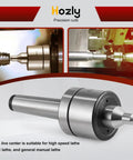 MT3 Live Center for Lathe Tailstock With 60 Degree Precision, Triple Bearing Support, High Accuracy CNC Tool for Lathe Machines
