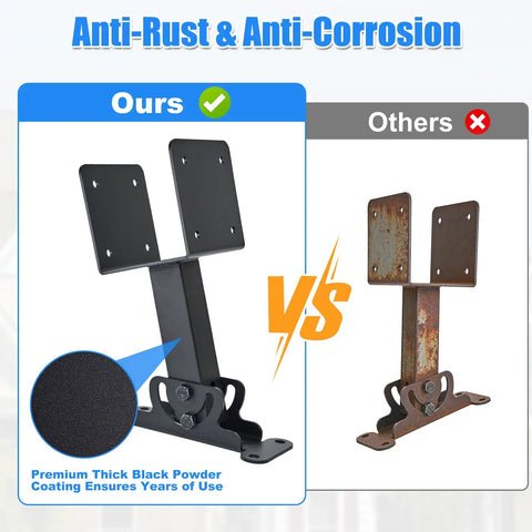 Heavy Duty 4X4 Roof Riser Brackets With 180 Degree Adjustable Angle For Pergola Roof Black Metal Brackets For Patio Cover Gazebo And Wood Posts 3 Pack