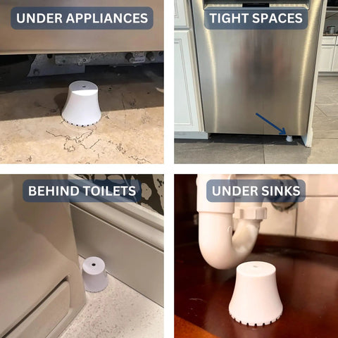 Compact Water Leak Alarm 3 Pack Ready To Use No Setup Required Battery Included Factory Installed Perfect For Tight Spaces