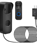 2in1 Power Cable With Adapter And Adhesive Doorbell Mount For Video Doorbell 1st 2023 Release No Drill Easy Install With Sixteen Point Four Feet Charging Cord
