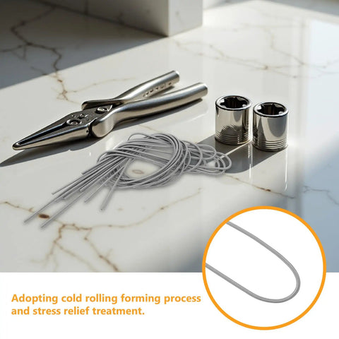 Stainless Steel Extension Spring Set Five Pack 3mm Diameter High Tension Fatigue Resistant For Light Duty Machinery Linkage with tools