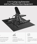 2 In 1 Leg Extension And Curl Machine For Home Gym Full Leg Day Trainer That Targets Quads And Hamstrings, black design