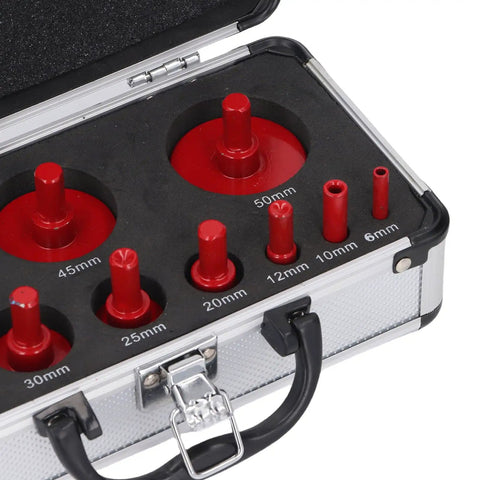 Ultimate Sonew 10 Piece Hole Saw Tile Drill Bits Kit For Ceramic Marble Glass Coring With Hard Synthetic Coating And Heavy Duty Steel Shank For Tough Jobs case with 6mm-50mm bits