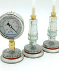 Deluxe Vacuum Bagging Hardware Kit For Composite Parts, 10 Piece Set with pressure gauge and bagging ports