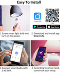 Instructions for installing Crazy Bright Smart LED Light Bulbs 16W 1600 Lumen 150W Equivalent Color Changing A19 E26