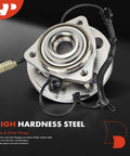 Beefed Up Front Wheel Bearing And Hub Assembly With ABS For Jeep Commander 2006 To 2010 And Grand Cherokee 2005 To 2010