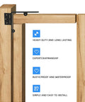 2 Sets Heavy Duty Anti Sag Gate Kit For Wooden Fence Gates With Triangular Corner Braces And Self Locking Gate Latch Rust Resistant Steel Construction