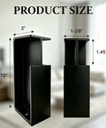Pocket Door Handle One Piece Aluminum Recessed Sliding Door Pull Matte Black Flush Hardware For One And Three Eighths Inch Doors