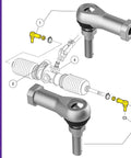 Heavy Duty Golf Cart Tie Rod End For Precedent And Tempo Models 2004 To 2026 Upgrade With Aluminum And Steel Construction For Longer Life And Smoother Steering Replaces OEM Parts 1020226 01 1022883 01 102022601 102288301, right-thread pair