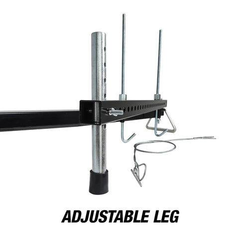 Heavy Duty Three Point Engine Support Bar With Adjustable Screw Hooks Real Deal Transverse Support Tool Bullseye Load Distribution For Seven Hundred Pounds And Easy Peasy Shop Jobs