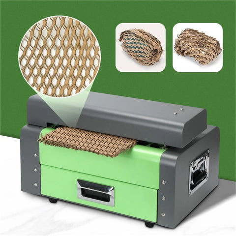 Heavy Duty Corrugated Carton Cutter And Cardboard Shredder For Recycling Waste Boxes Expansion And Cutting Machine Pro Grade Box Cutter With 325mm Blade For Eco Friendly Packing Material, green unit
