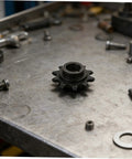 80cc Mini Motorcycle Chain Sprocket 10 Tooth Steel Gear for Go Kart and Mini Bike Upgrade, high-comparison rear part