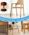 Adjustable One Quarter Inch Thread Leveling Feet With T Nuts 12 Pack installed on wooden furniture in various settings.