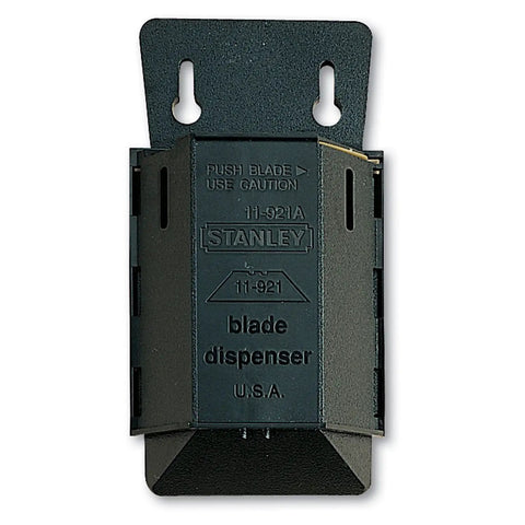 Utility Knife Blades Heavy Duty 100 Pack Classic 1992 Replacement Blades in black dispenser front view