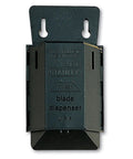 Heavy Duty Wall Mount Utility Knife Blade Dispenser With 100 Blades Steel Construction And Precision Honed Edge