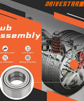 Illustration of Pair Front Wheel Hub Bearing Assembly Fits Dodge Stealth 1991-1996 And Hyundai Azera 2012-2015 Santa Fe Sonata Tucson XG350 Kia