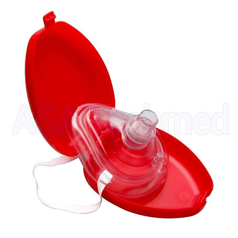 Pocket CPR Mask Kit For Adults And Kids With One Way Valve, Hard Case Resuscitation Kit With Wrist Strap, Gloves, Wipes, And Keychain Face Shield, Latex Free Emergency First Aid Gear